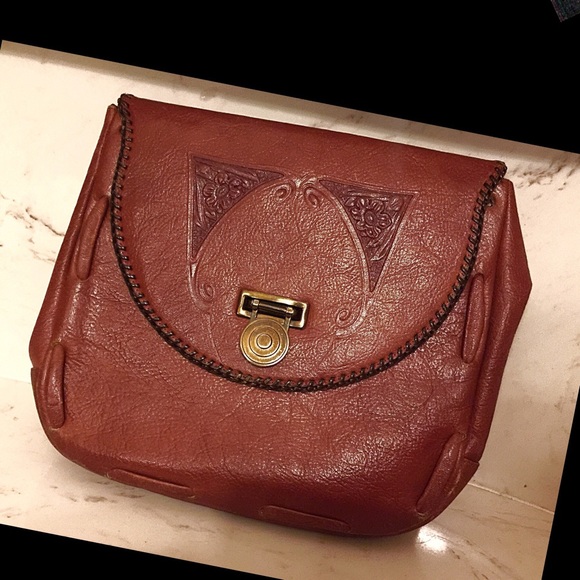 1950s true vintage Meeker tooled leather clutch♥️ - Picture 3 of 9